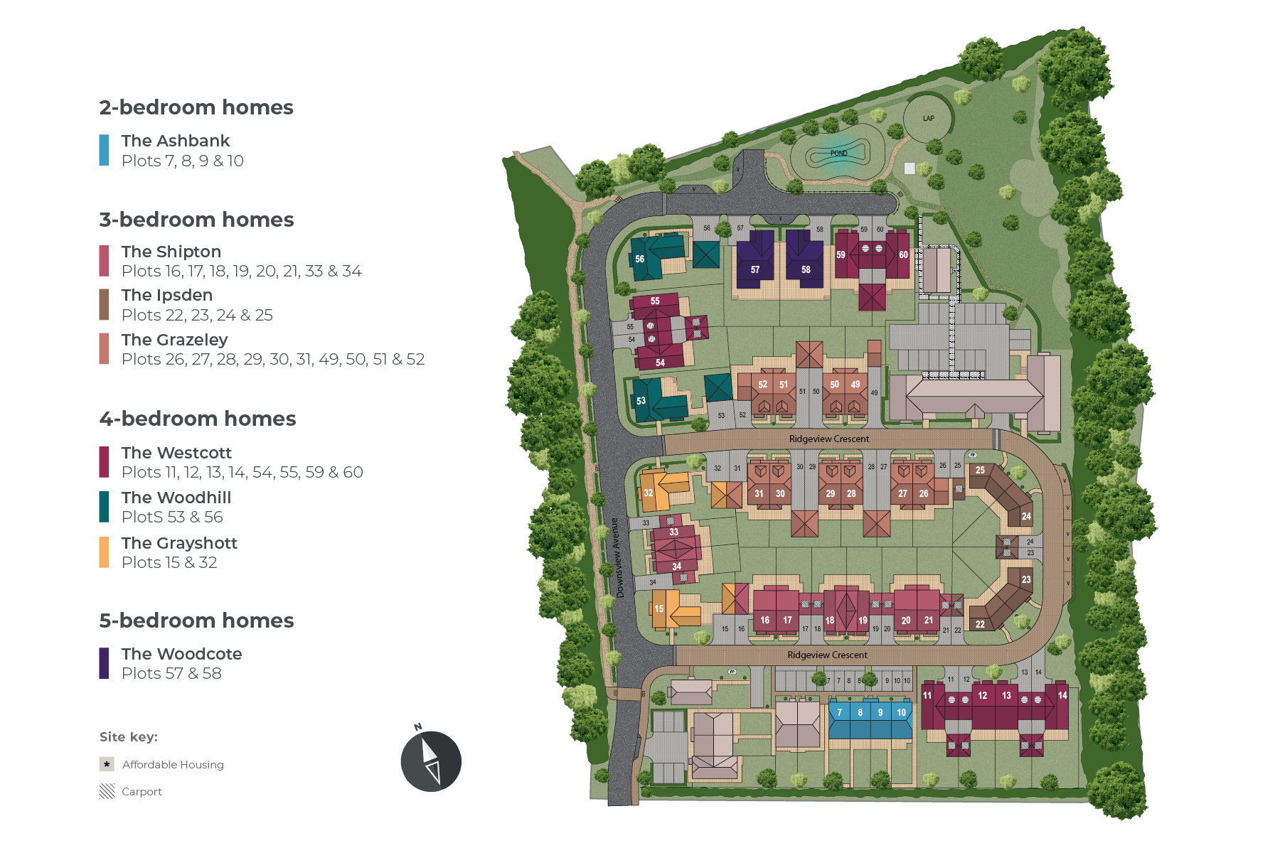 White Stork Vale site plan
