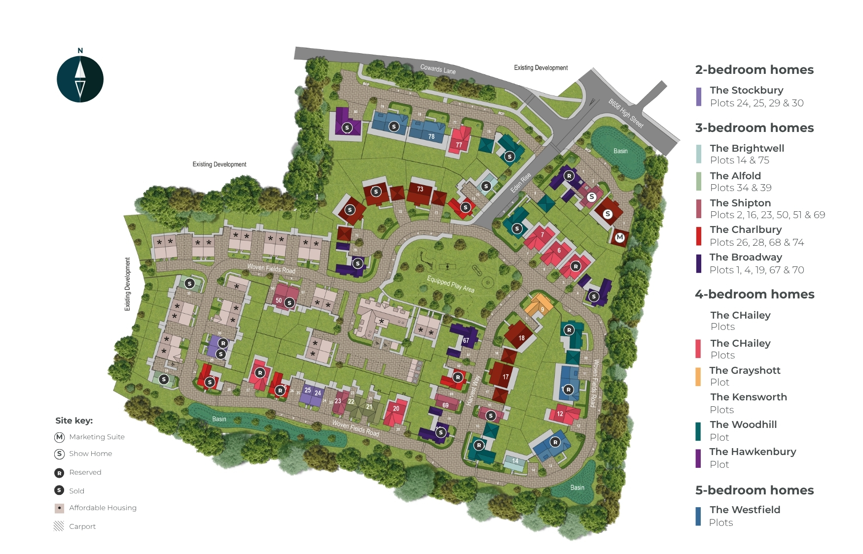 Weavers Gate site plan